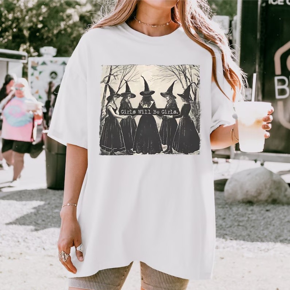 Funny Salem Witches Halloween Women’s T-Shirt, Halloween Spooky Season Tee
